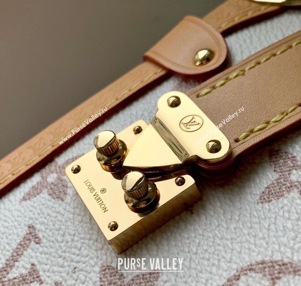 Louis Vuitton Side Trunk MM Bag Monogram Dune Canvas M26287 White 2025 (KI-250809055)