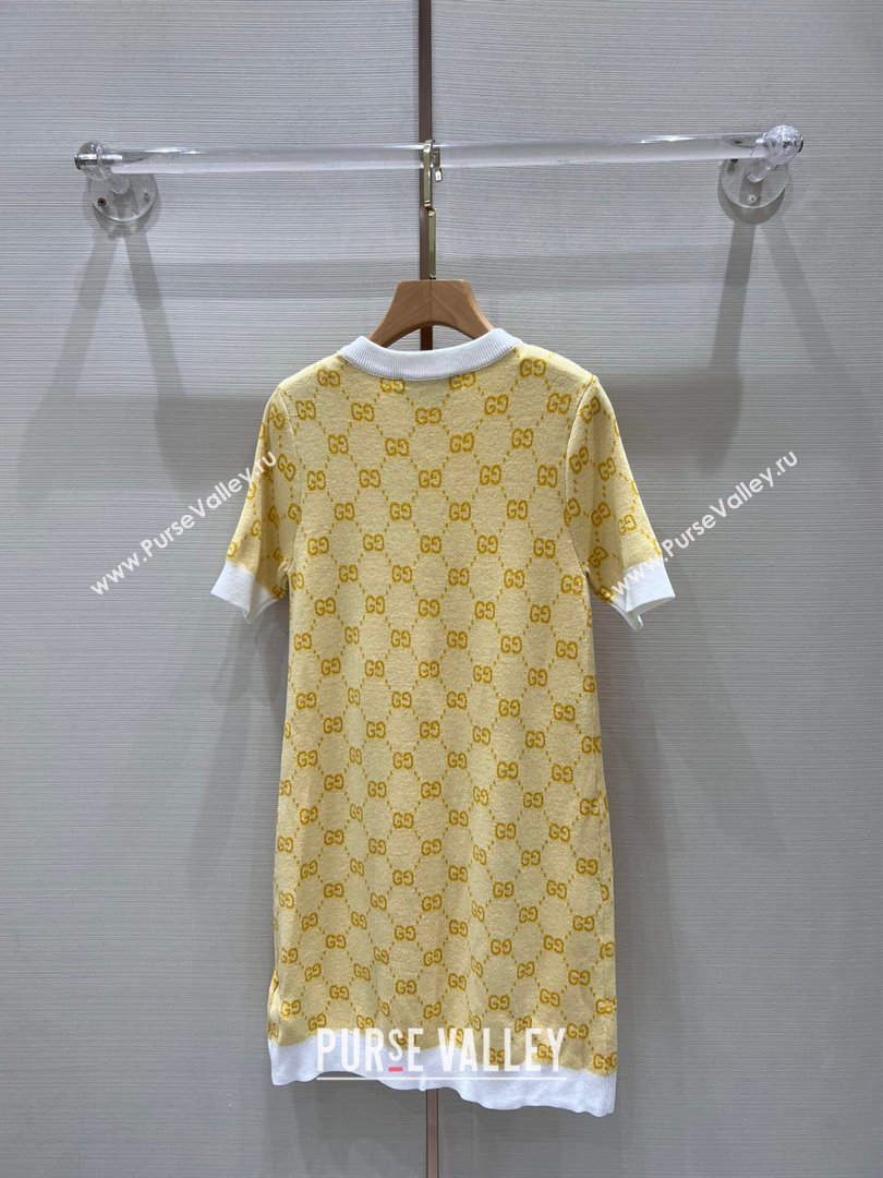 Gucci Wool Dress G032724 Yellow 2024 (Q-24032724)