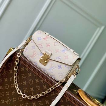 Louis Vuitton Pochette Metis East West Bag in Dream Cream Embossed Leather M25682 2025 (KI-250809057)