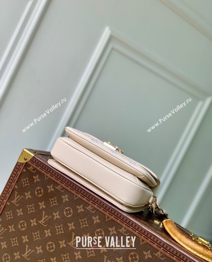 Louis Vuitton Pochette Metis East West Bag in Dream Cream Embossed Leather M25682 2025 (KI-250809057)