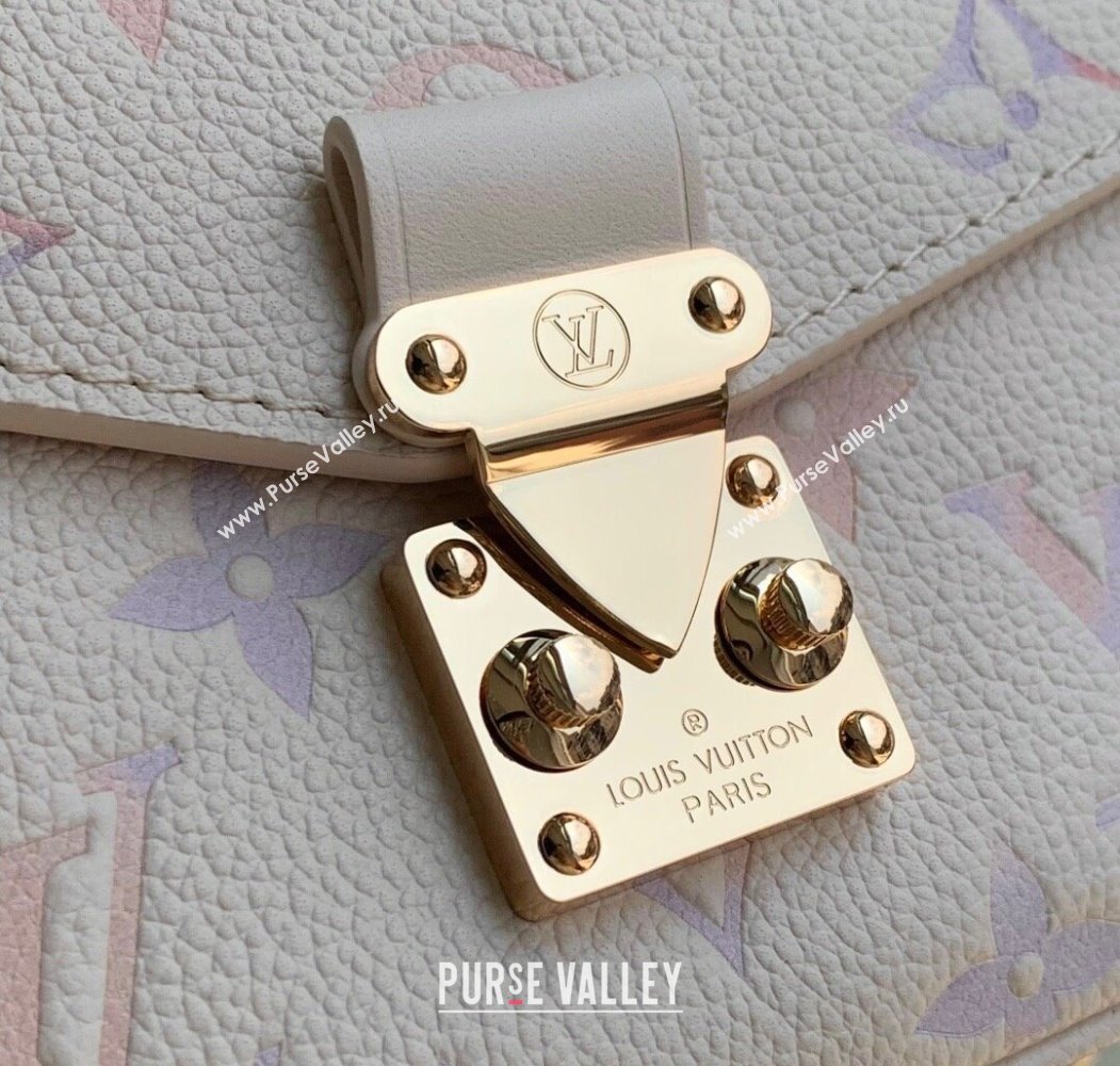 Louis Vuitton Pochette Metis East West Bag in Dream Cream Embossed Leather M25682 2025 (KI-250809057)