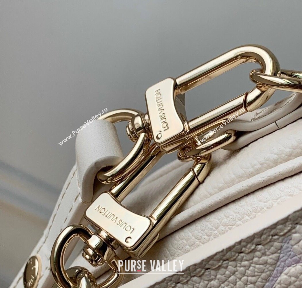 Louis Vuitton Pochette Metis East West Bag in Dream Cream Embossed Leather M25682 2025 (KI-250809057)