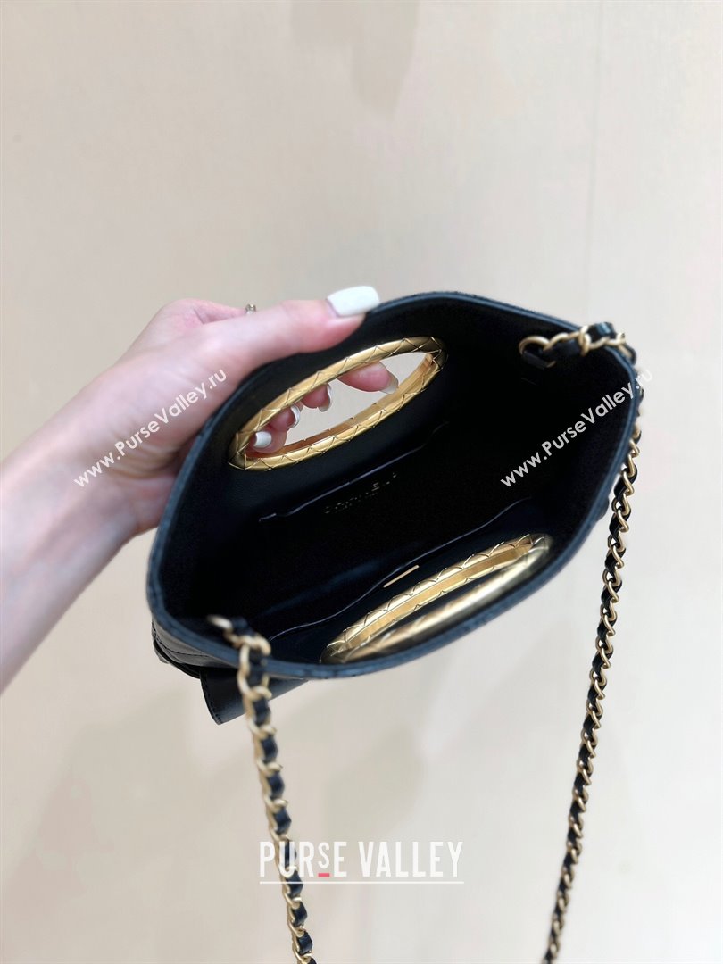 Chanel Lambskin Clutch with Chain Bag AS5038 Black 2024 Top Quality (SHUNY-24102501)