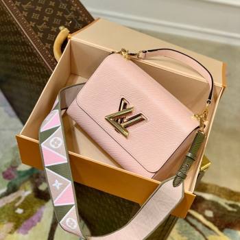 Louis Vuitton Twist MM Bag in Epi Leather M59028 Rose Jasmin Pink 2021 (KI-21101329)
