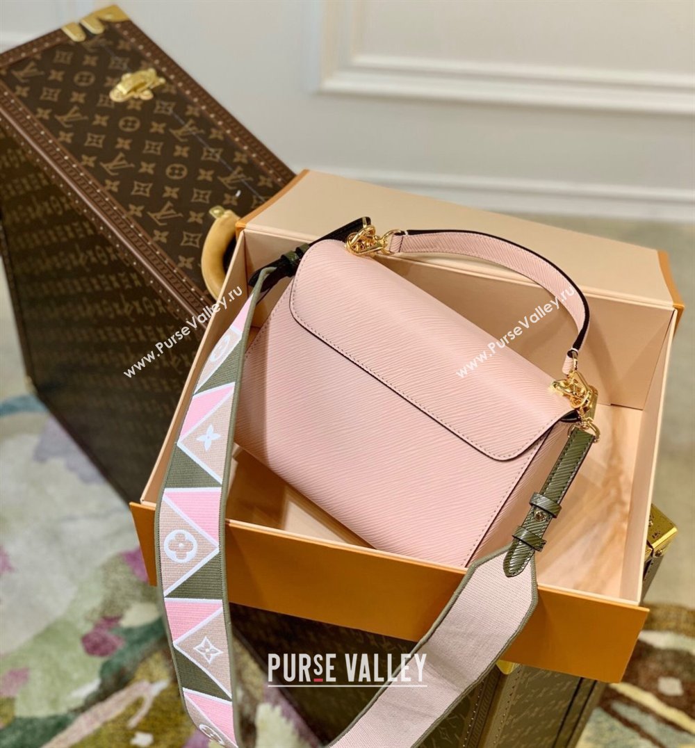 Louis Vuitton Twist MM Bag in Epi Leather M59028 Rose Jasmin Pink 2021 (KI-21101329)