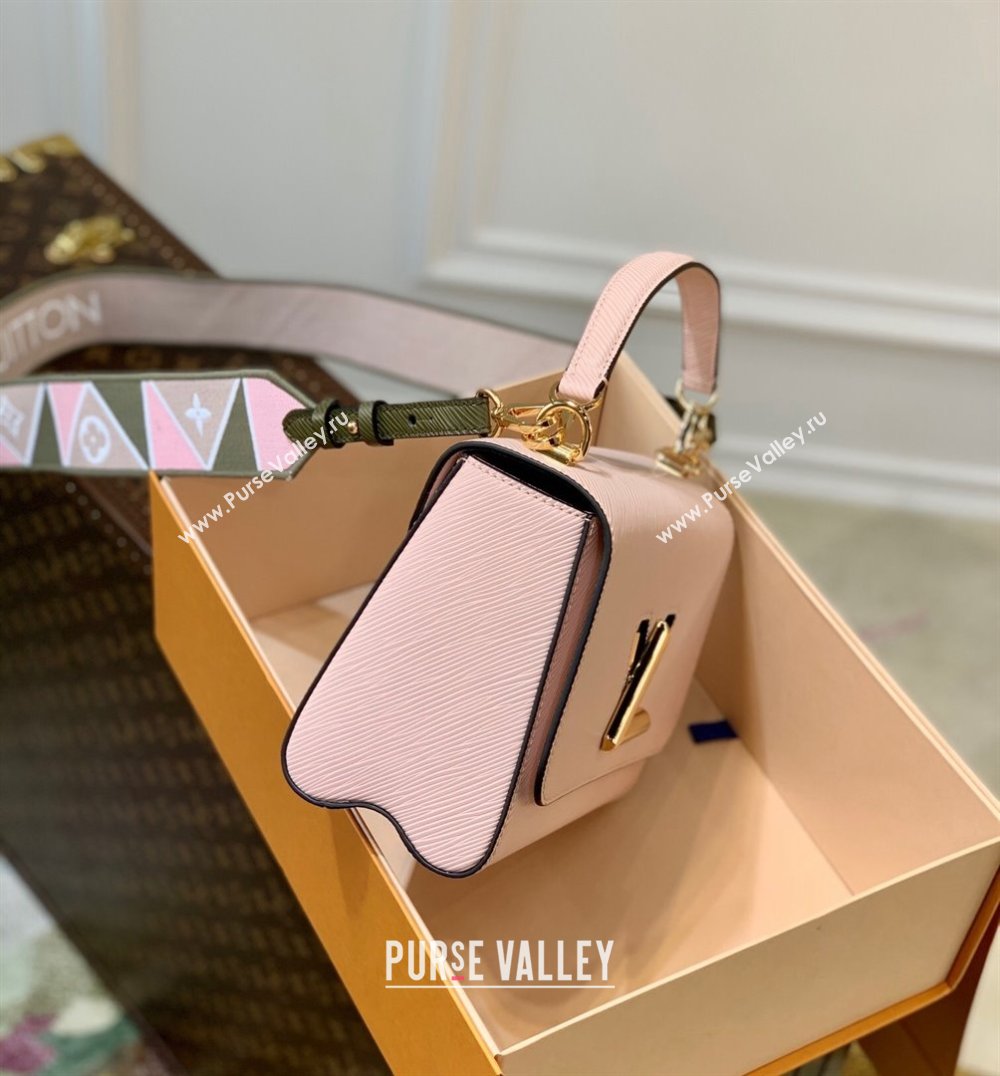 Louis Vuitton Twist MM Bag in Epi Leather M59028 Rose Jasmin Pink 2021 (KI-21101329)