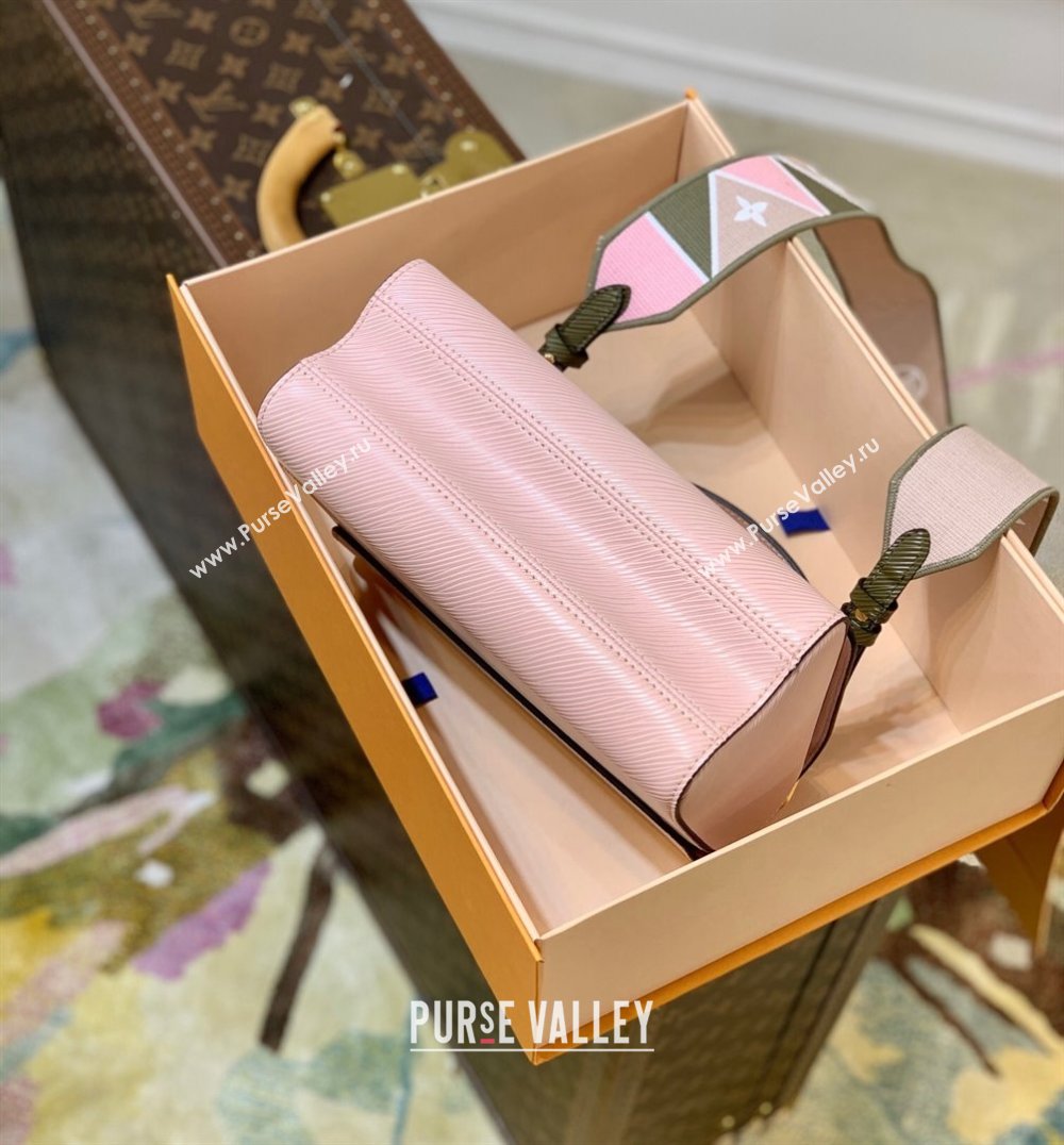 Louis Vuitton Twist MM Bag in Epi Leather M59028 Rose Jasmin Pink 2021 (KI-21101329)