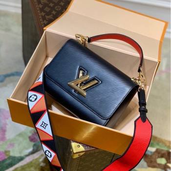 Louis Vuitton Twist MM Bag in Epi Leather M59027 Black 2021 (KI-21101330)