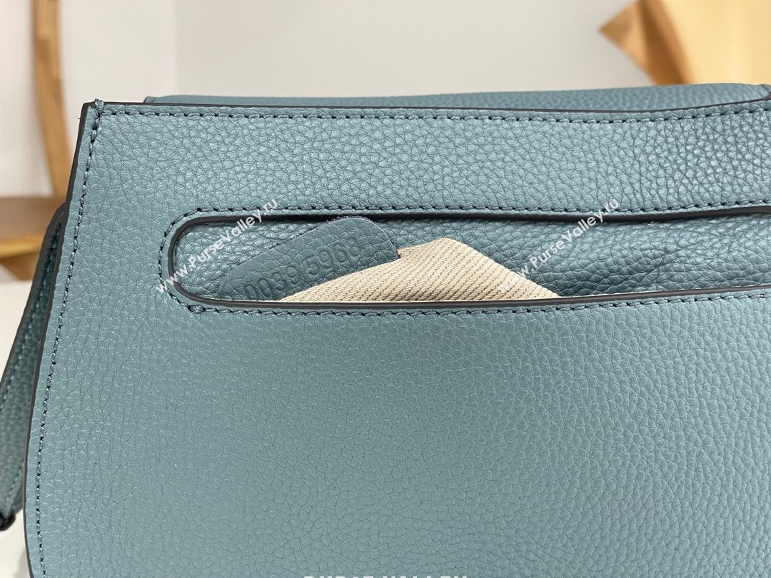 Chloe Marcie Saddle Bag in Grained Calfskin Blue 2024 (DL-24090518)