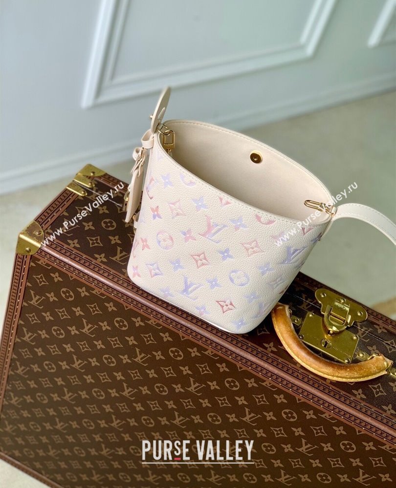 Louis Vuitton All In BB Bucket Bag in Dream Cream Embossed Leather M25673 2025 (KI-250809058)