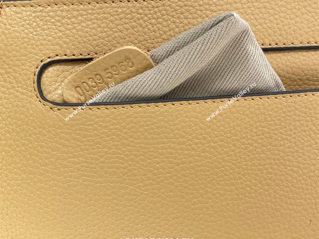 Chloe Marcie Saddle Bag in Grained Calfskin Apricot 2024 (DL-24090520)