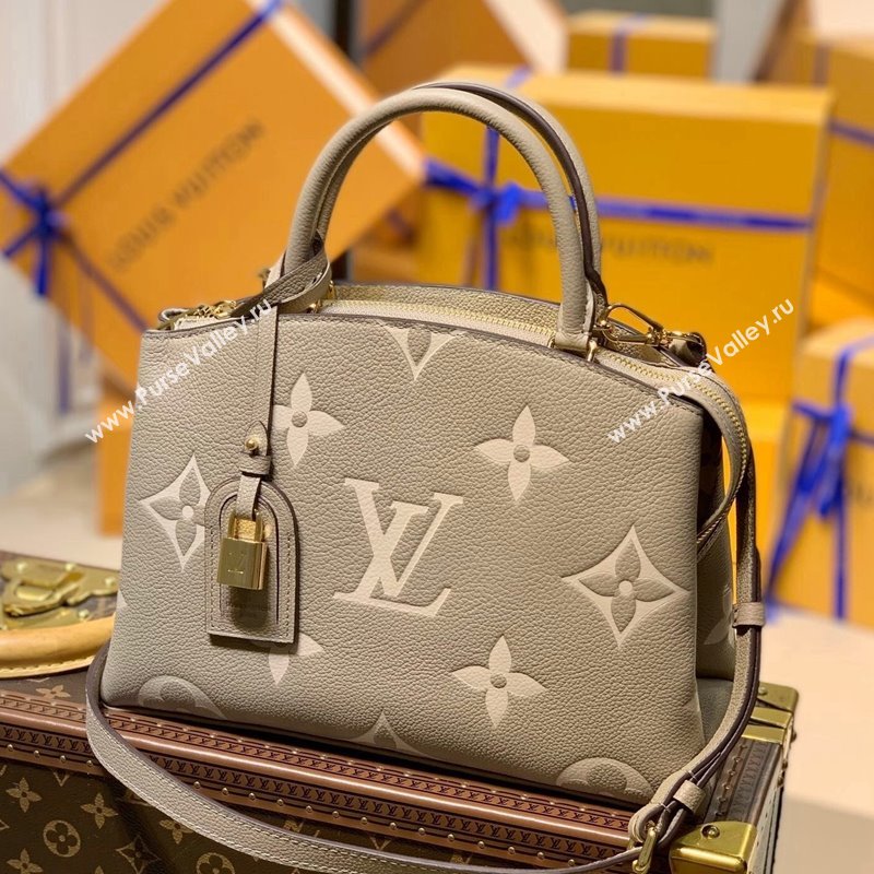 Louis Vuitton Petit Palais Tote Bag in Monogram Leather M58914 Grey/Beige 2021 (KI-21101332)