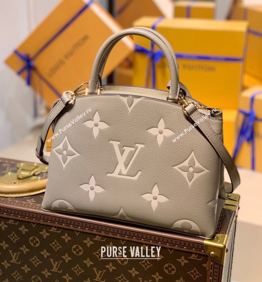 Louis Vuitton Petit Palais Tote Bag in Monogram Leather M58914 Grey/Beige 2021 (KI-21101332)