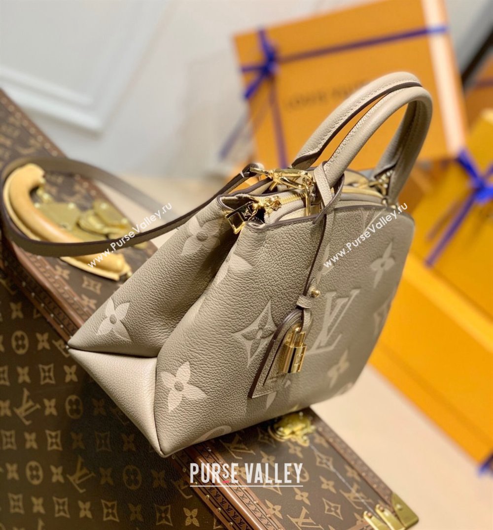 Louis Vuitton Petit Palais Tote Bag in Monogram Leather M58914 Grey/Beige 2021 (KI-21101332)