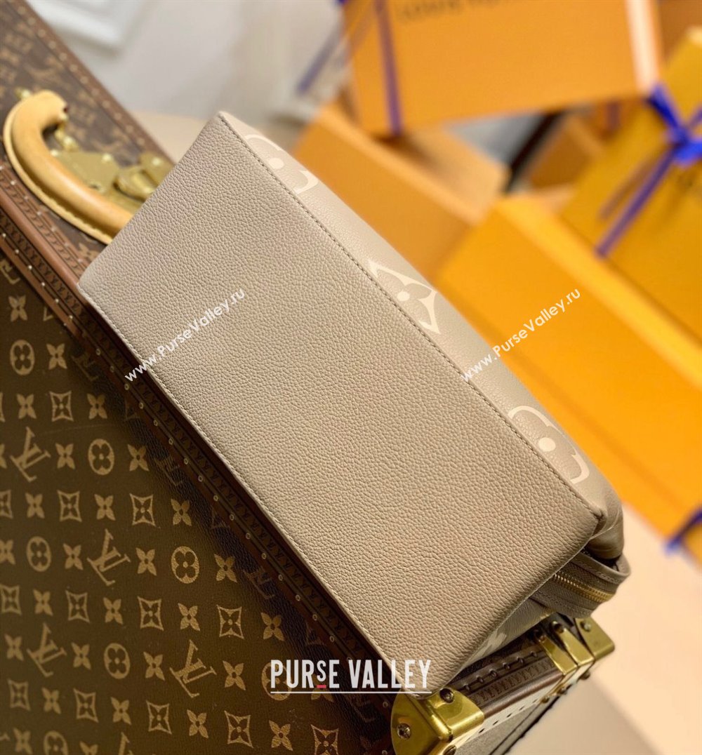 Louis Vuitton Petit Palais Tote Bag in Monogram Leather M58914 Grey/Beige 2021 (KI-21101332)