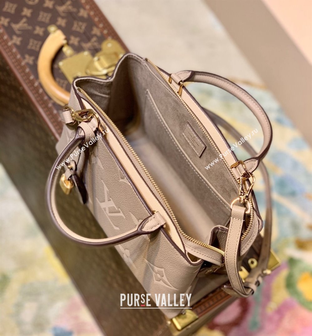 Louis Vuitton Petit Palais Tote Bag in Monogram Leather M58914 Grey/Beige 2021 (KI-21101332)