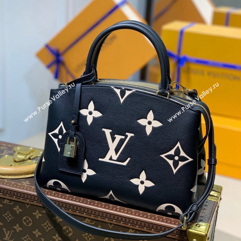 Louis Vuitton Petit Palais Tote Bag in Monogram Leather M58913 Black/Beige 2021 (KI-21101333)