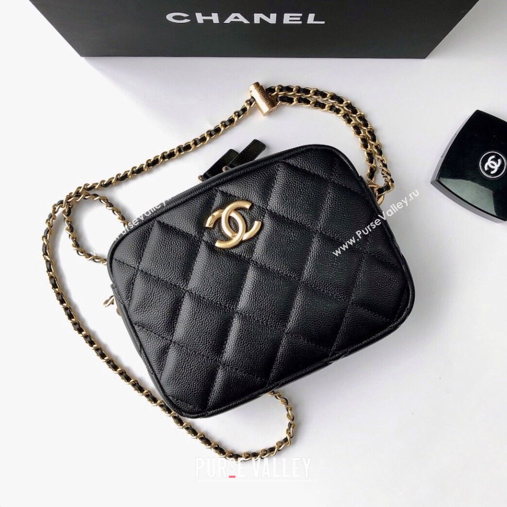 Chanel Lambskin Mini Camera Case AS2856 Black 2021 (YD-21112502)