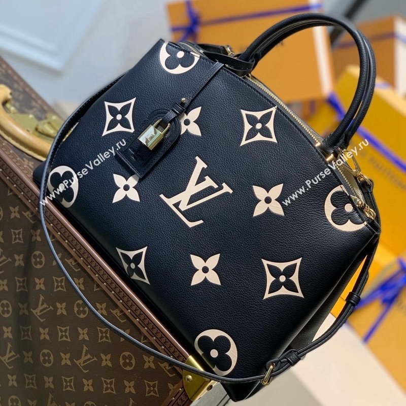 Louis Vuitton Grand Palais Tote Bag in Monogram Leather M45842 Black/Beige 2021 (KI-21101334)