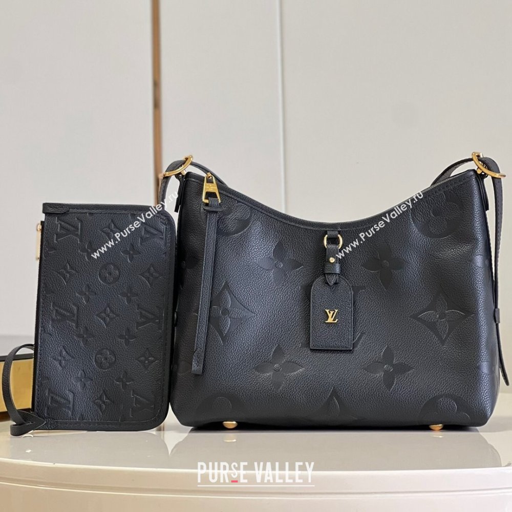 Louis Vuitton CarryAll PM Bag PM in Monogram Leather M46288 Black 2024 (JUAN-24032801)