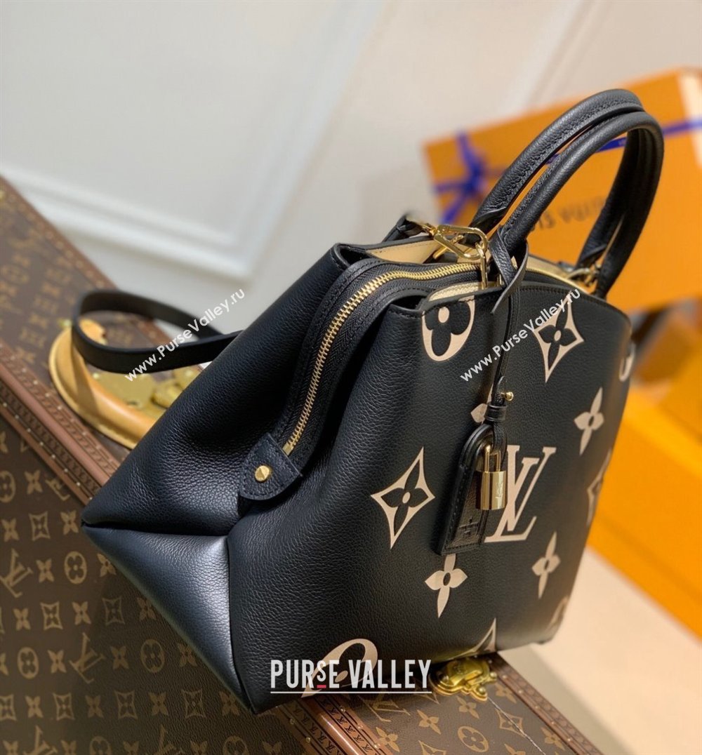 Louis Vuitton Grand Palais Tote Bag in Monogram Leather M45842 Black/Beige 2021 (KI-21101334)