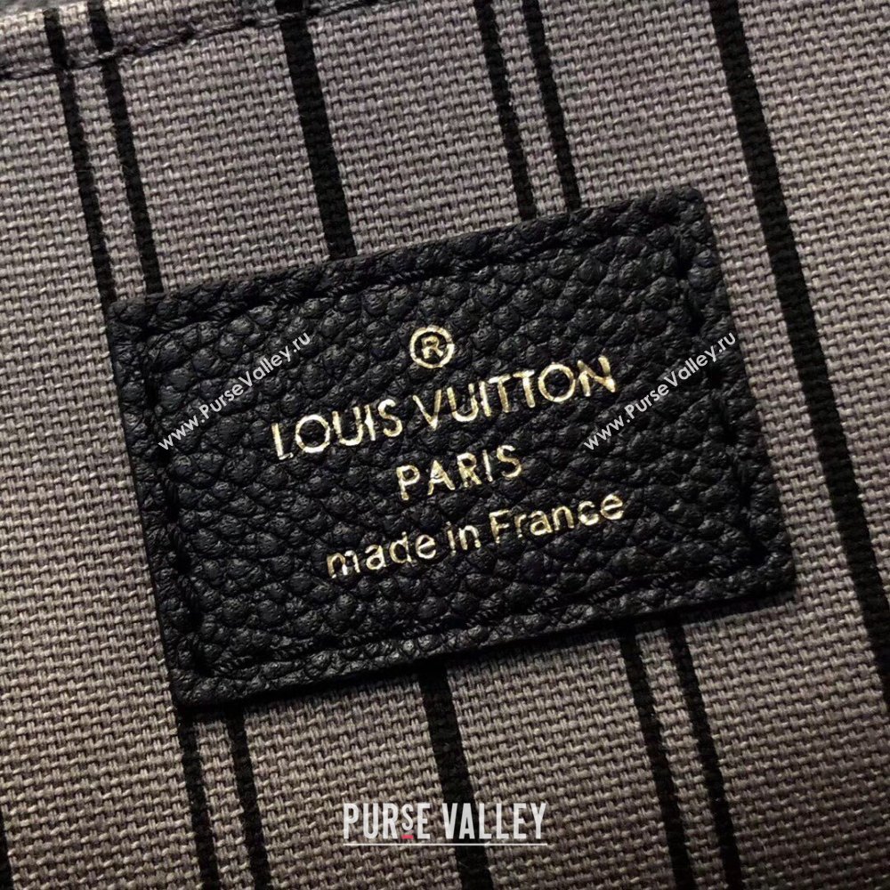 Louis Vuitton Pochette M茅tis Monogram Embossed Calf Leather Bag M41485 Black 2024 (KI-241105099)