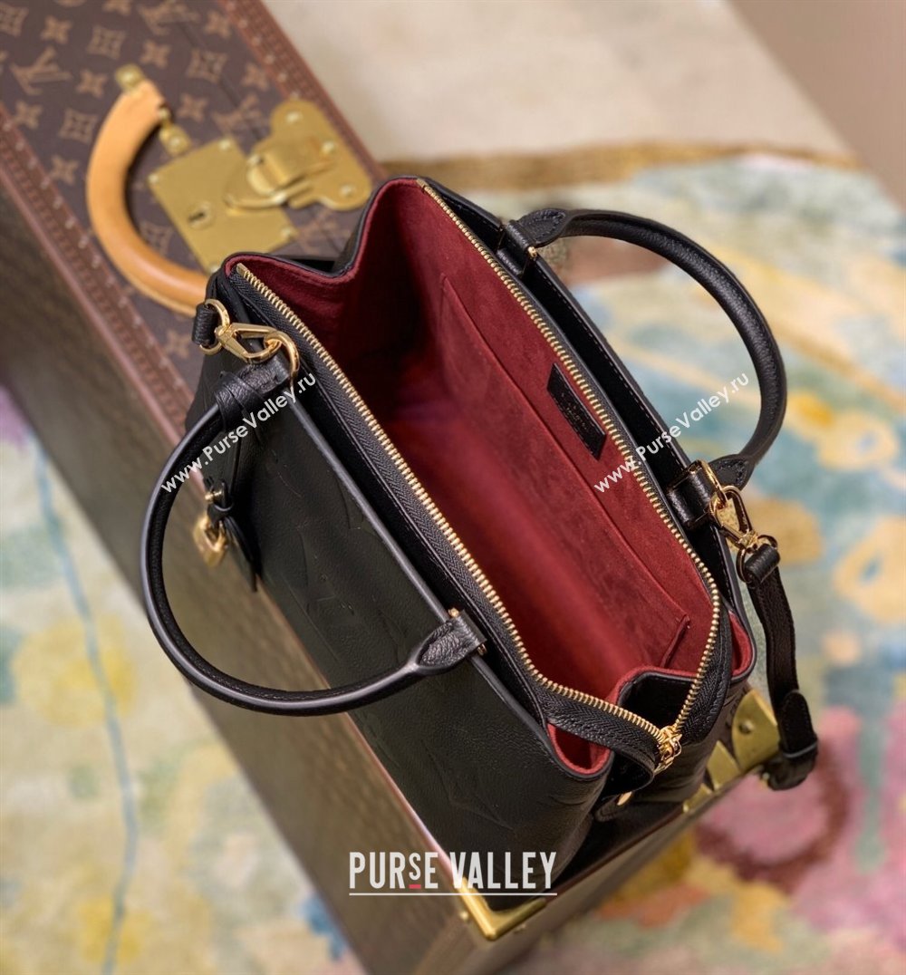 Louis Vuitton Petit Palais Tote Bag in Monogram Leather M58914 Black 2021 (KI-21101335)