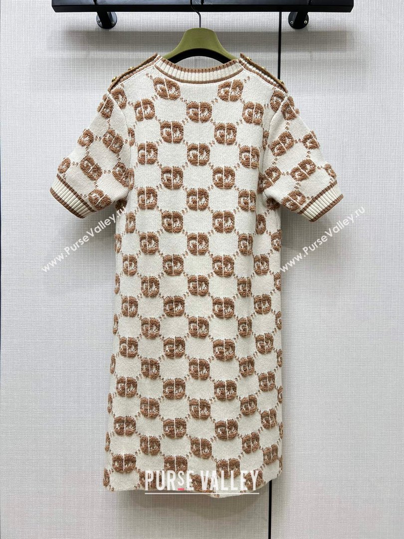 Gucci GG Wool Dress G111029 Beige 2023 (Q-23111029)