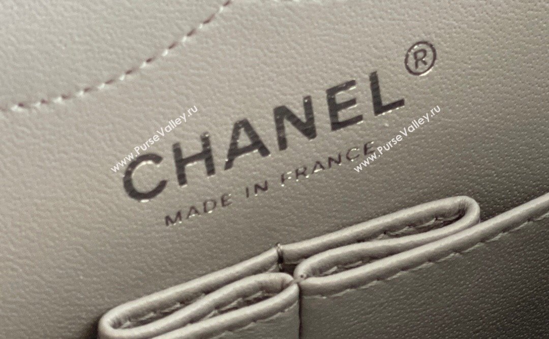 Chanel Large 2.55 Handbag in Aged Calfskin Silver-Tone Metal Grey 2024 Top Quality (ME-24071606)