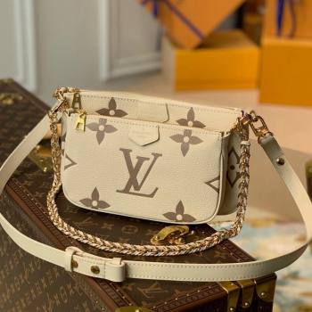 Louis Vuitton Gaint Monogram Leather Triple Shoulder Bag M45777 White/Beige 2021 (KI-21101339)