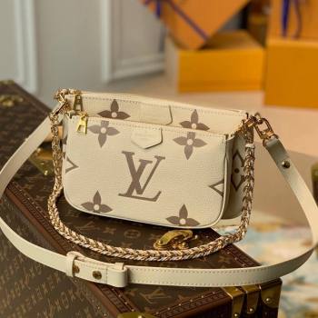 Louis Vuitton Gaint Monogram Leather Triple Shoulder Bag M45777 White/Beige 2021 (KI-21101339)