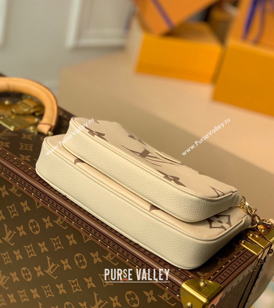 Louis Vuitton Gaint Monogram Leather Triple Shoulder Bag M45777 White/Beige 2021 (KI-21101339)