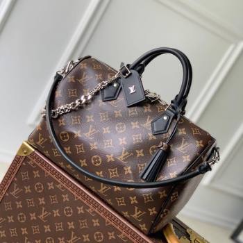 Louis Vuitton Speedy Soft 30 Dark Bag in Monogram Black Canvas M12243 2025 (KI-250809067)