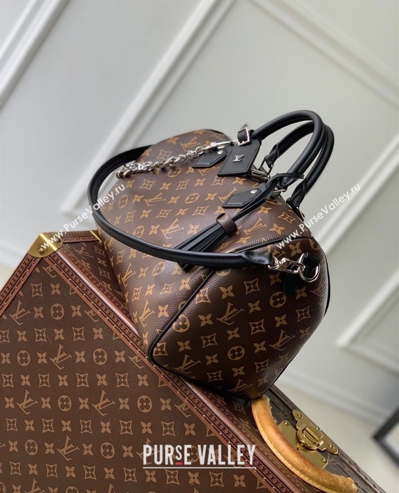 Louis Vuitton Speedy Soft 30 Dark Bag in Monogram Black Canvas M12243 2025 (KI-250809067)