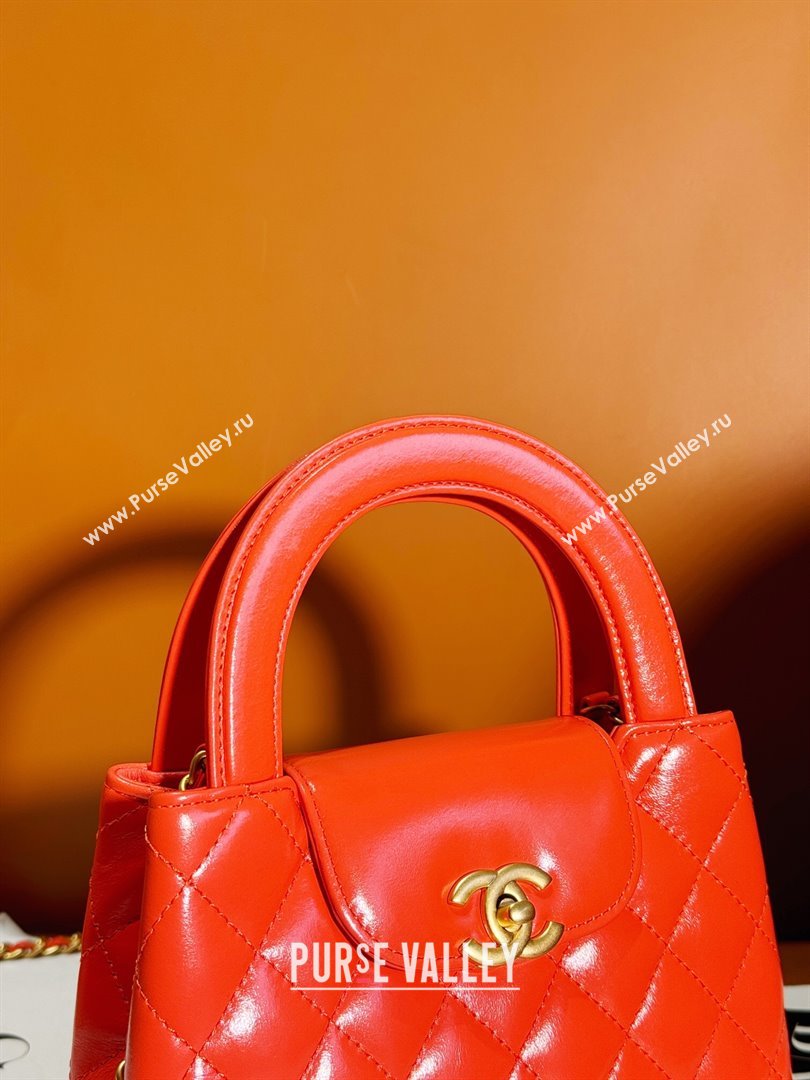 Chanel Shiny Calfskin Mini Shopping Bag AS4416 Orange 2024 (JY-24052106)