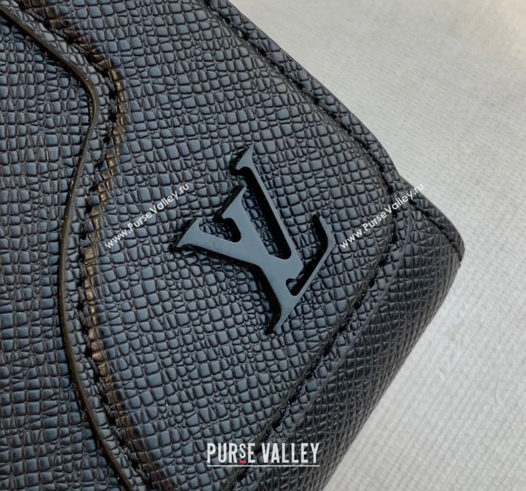 Louis Vuitton Mens New Flap Messenger Bag in Black Taiga Leather M30807 2021 (KI-21101407)
