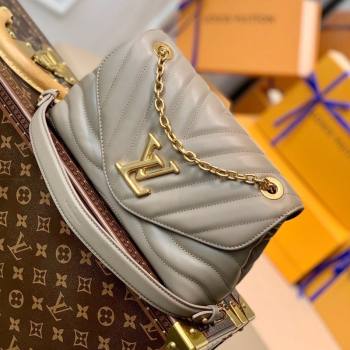 Louis Vuitton LV New Wave Chain Bag in Smooth Leather MM58550 Taupe Grey 2025 (KI-250212038)