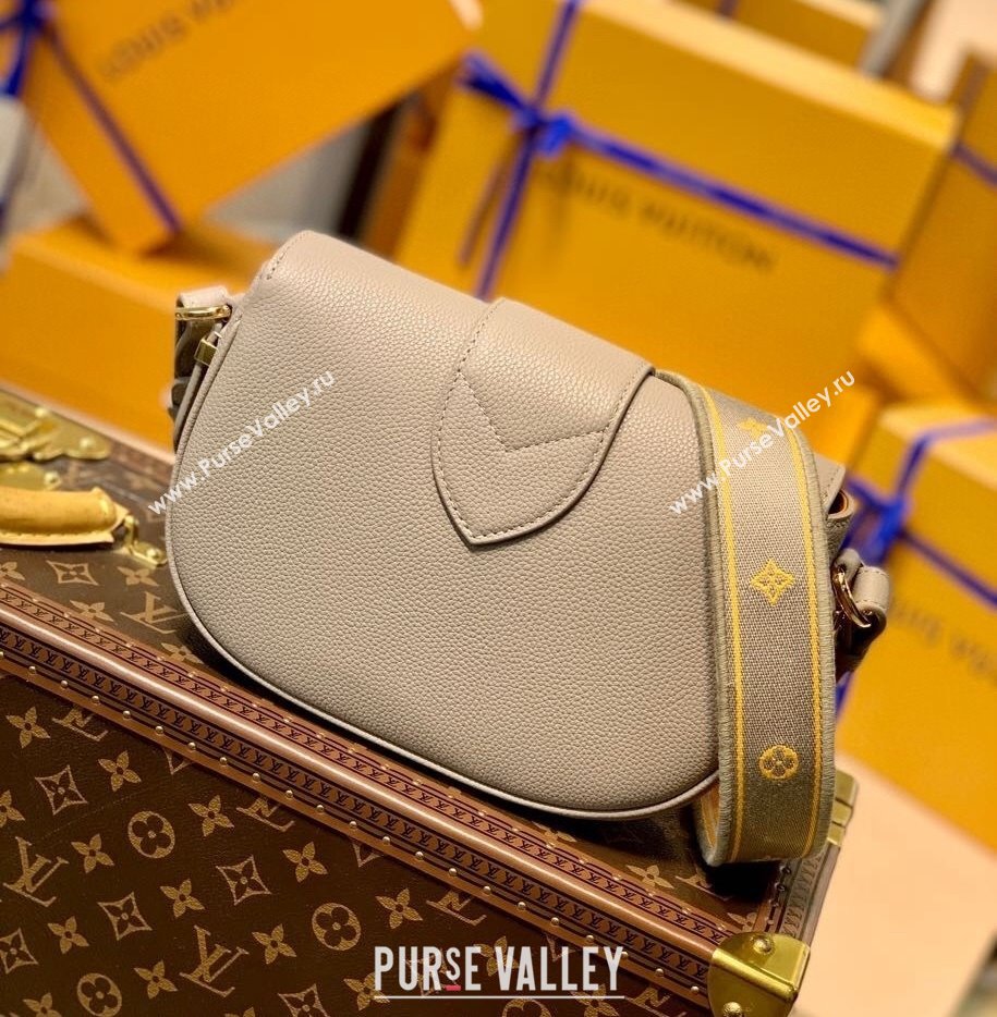 Louis Vuitton LV Pont 9 Soft PM Bag in Grained Calfskin M58728 Taupe Grey 2021 (KI-21101408)