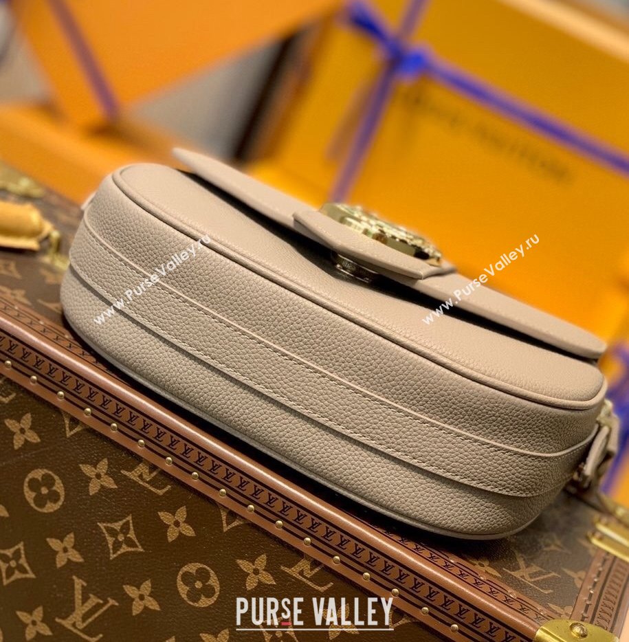 Louis Vuitton LV Pont 9 Soft PM Bag in Grained Calfskin M58728 Taupe Grey 2021 (KI-21101408)