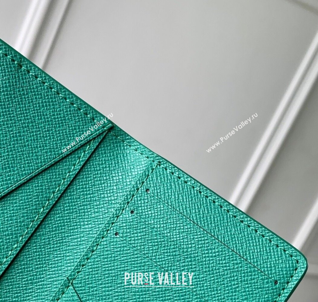 Louis Vuitton Pocket Organizer Wallet in Printed Monogram Canvas M25971 Green 2025 (KI-2508110011)