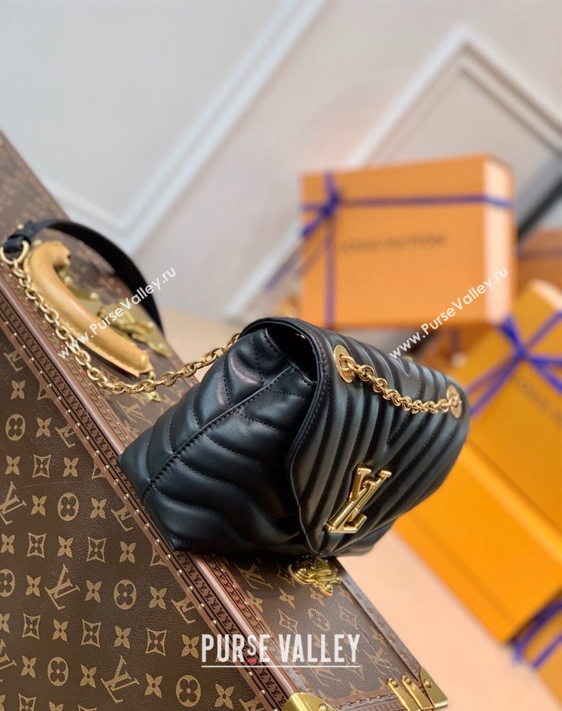 Louis Vuitton LV New Wave Chain Bag in Smooth Leather M58552 Black 2025 (KI-250212037)