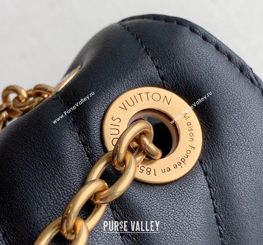 Louis Vuitton LV New Wave Chain Bag in Smooth Leather M58552 Black 2025 (KI-250212037)