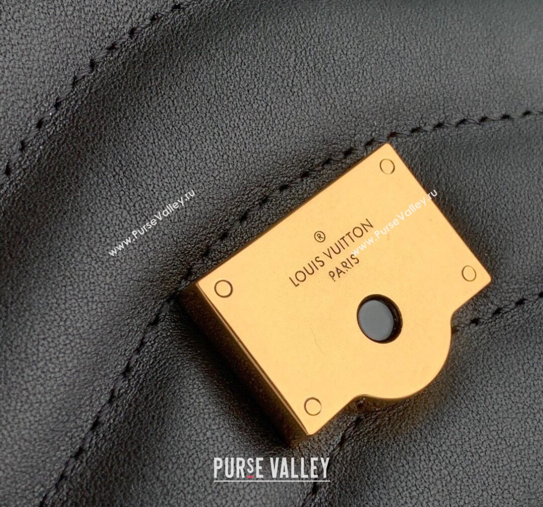 Louis Vuitton LV New Wave Chain Bag in Smooth Leather M58552 Black 2025 (KI-250212037)