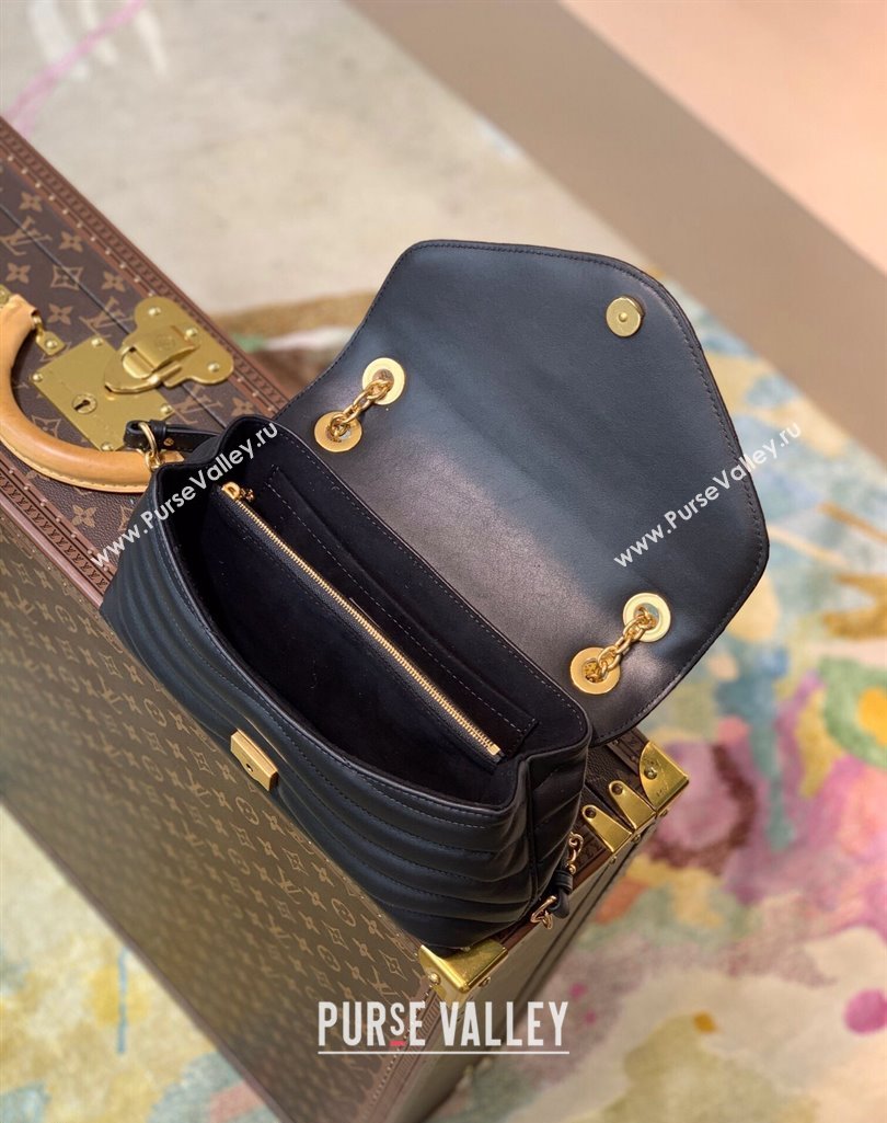 Louis Vuitton LV New Wave Chain Bag in Smooth Leather M58552 Black 2025 (KI-250212037)