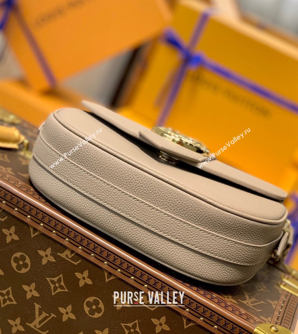 Louis Vuitton LV Pont 9 Soft PM Bag in Grained Calfskin M58967 Taupe Grey 2021 (KI-21101412)