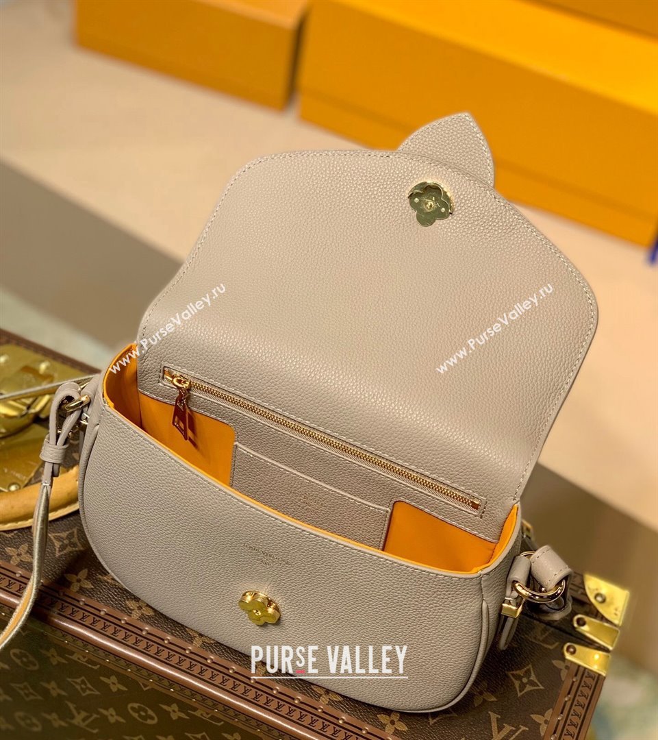 Louis Vuitton LV Pont 9 Soft PM Bag in Grained Calfskin M58967 Taupe Grey 2021 (KI-21101412)
