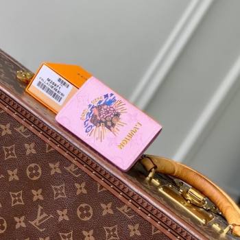 Louis Vuitton Pocket Organizer Wallet in Printed Monogram Canvas M25973 Pink 2025 (KI-2508110013)