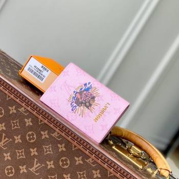 Louis Vuitton Passport Cover in Printed Monogram Canvas M25968 Pink 2025 (KI-2508110015)