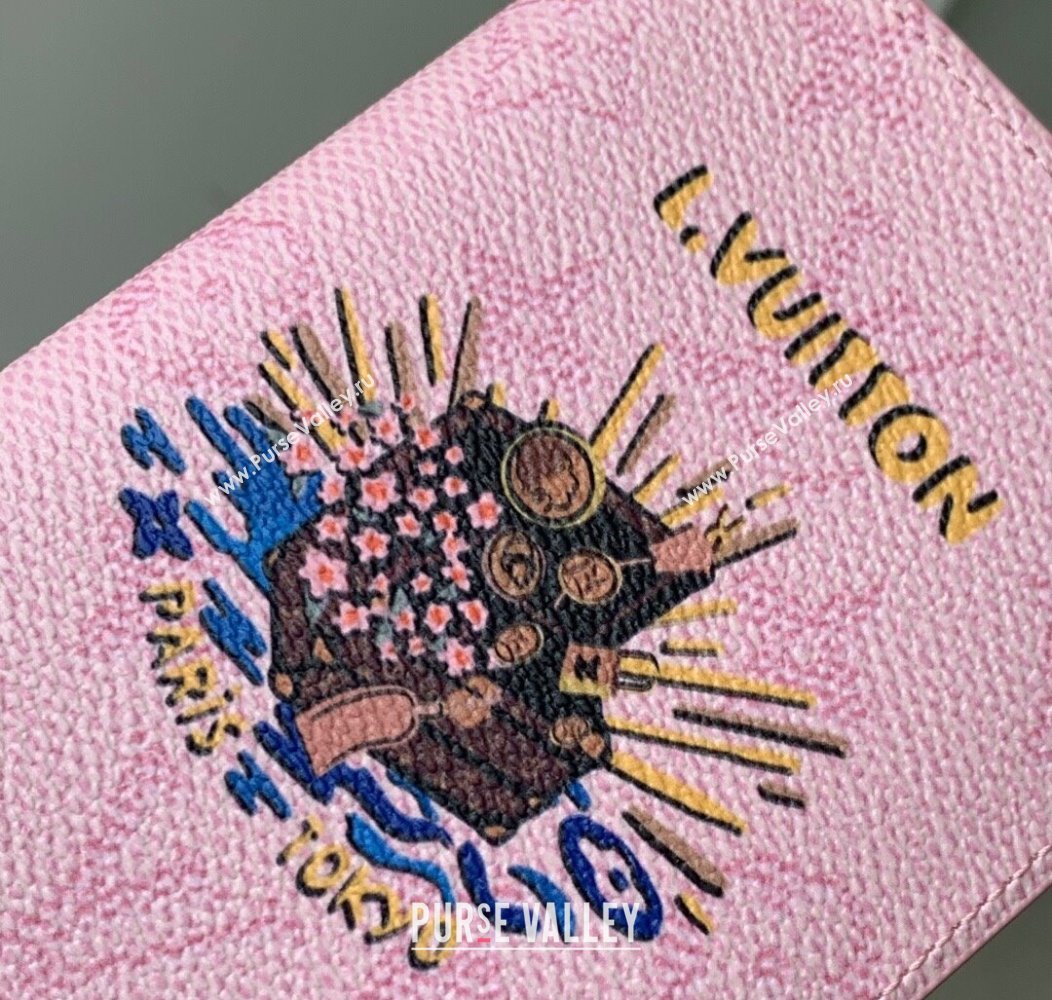 Louis Vuitton Passport Cover in Printed Monogram Canvas M25968 Pink 2025 (KI-2508110015)