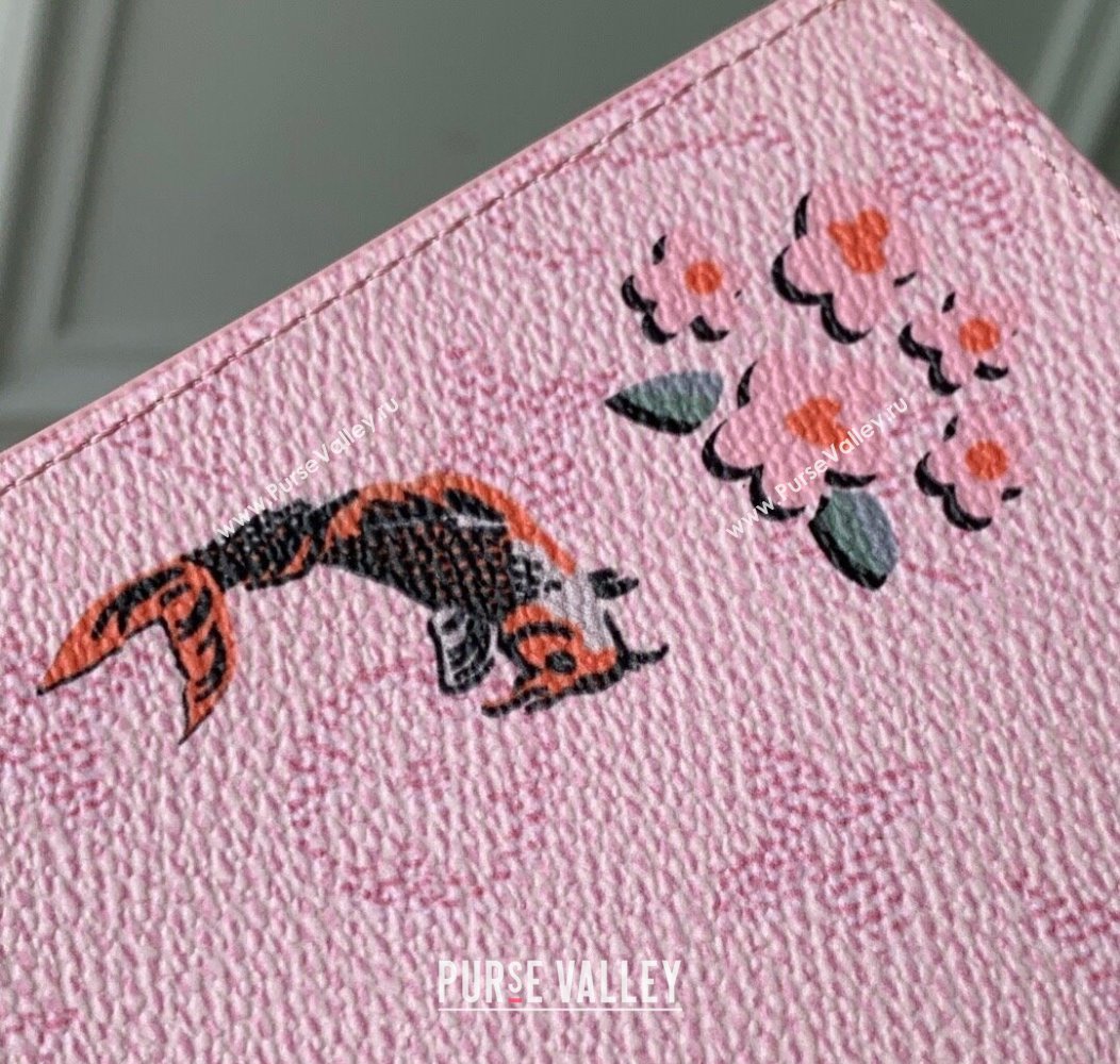 Louis Vuitton Passport Cover in Printed Monogram Canvas M25968 Pink 2025 (KI-2508110015)